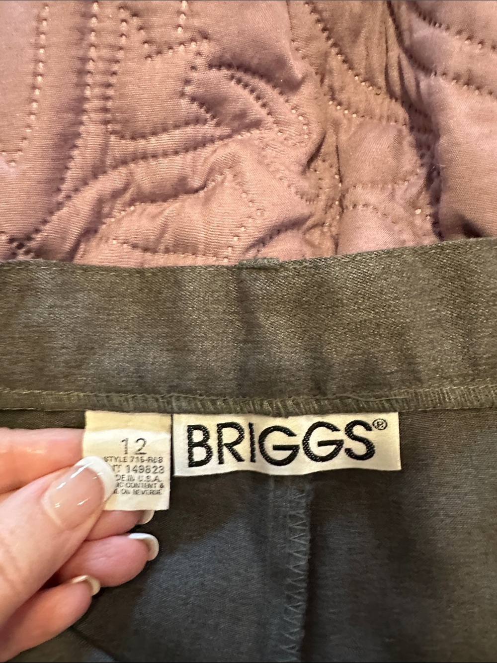 Briggs New York Gray comfortable work pants